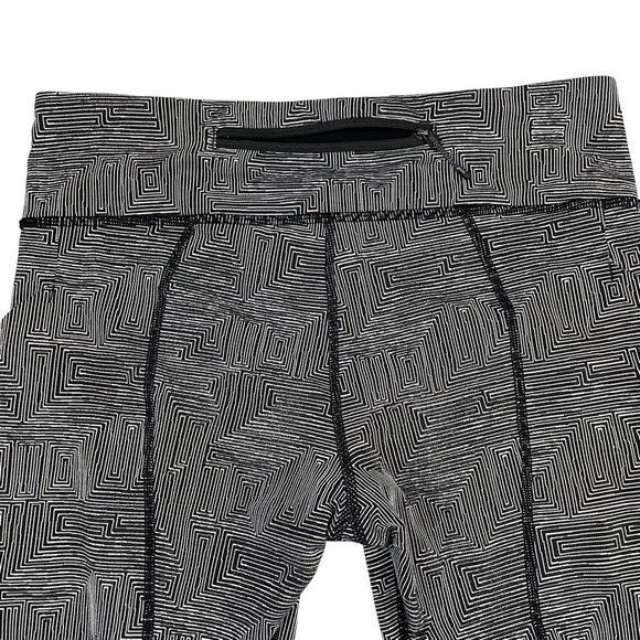 lululemon Pace Rival Crop Legging Luxtreme Maze Jacquard Sz 8 - Picture 14 of 16